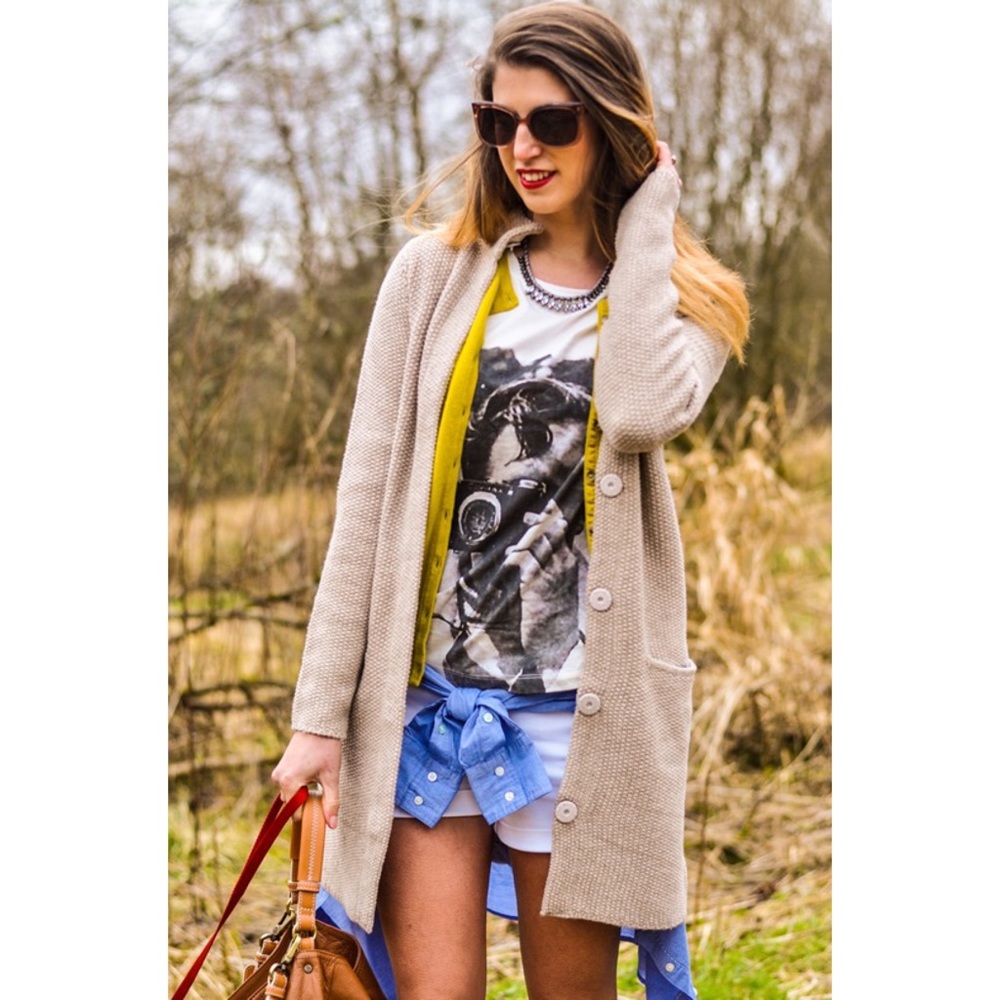 Boden Seed Stitch Coatigan Cardigan